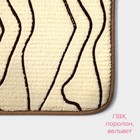 Коврики для ванной и туалета Доляна Lightning, 2 шт., 40×50 см, 50×80 см, бежевые - Фото 3