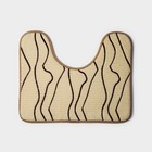 Коврики для ванной и туалета Доляна Lightning, 2 шт., 40×50 см, 50×80 см, бежевые - Фото 6