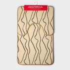 Коврики для ванной и туалета Доляна Lightning, 2 шт., 40×50 см, 50×80 см, бежевые - Фото 7