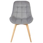 Стул обеденный Polini Home Verona SD, цвет светло-серый-натуральный - Фото 3