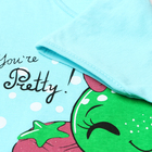 Футболка детская, цвет голубой/черепашка, рост 80 см - фото 27194616