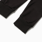 Брюки детские спортивные, цвет черный, рост 158 см - фото 25366172