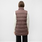 Жилет утеплённый женский, цвет коричневый, размер 44 - фото 23513481