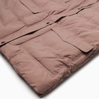 Жилет утеплённый женский, цвет коричневый, размер 56 - фото 26678911