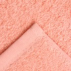 Полотенце махровое 40х70см, персик, 440г/м, хл100% - фото 52400327