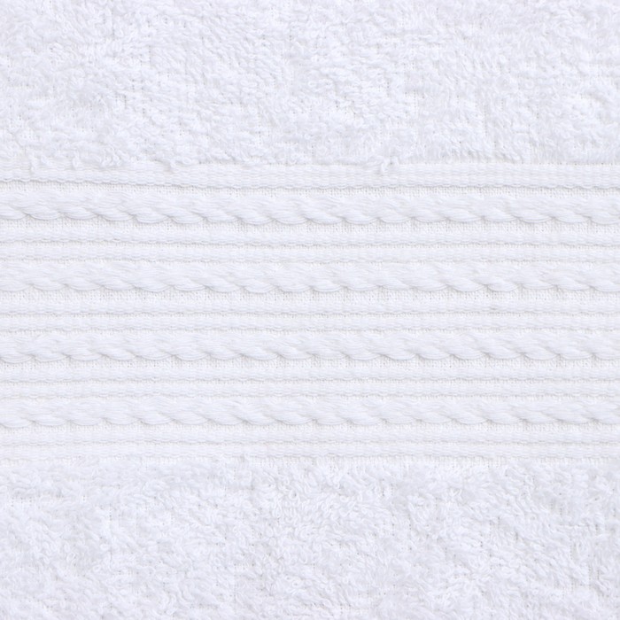 Полотенце махровое 70х140 см, белый, 440 г/м2, хлопок 100%