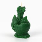 Свеча интерьерная фигурная «Дракон», зелёная, без аромата - Фото 4