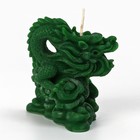 Свеча интерьерная фигурная «Дракон», зелёная, без аромата - Фото 2