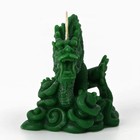 Свеча интерьерная фигурная «Дракон», зелёная, без аромата - Фото 3