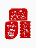 Шпатели кондитерские новогодние «Всё сбудется», 3 шт. - Фото 3