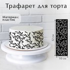 Трафарет для выпечки «Веточки», 32×10 см - Фото 1