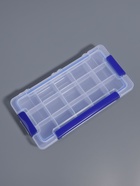 Органайзер для хранения мелочей, с подвесом, 15 ячеек, 23×12×3.5 см, прозрачный, синий - Фото 3