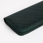 Кошелёк женский на молнии с ремешком, 19.5×2.5×10 см, зелёный - Фото 3