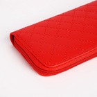 Кошелёк женский на молнии с ремешком, 19.5×2.5×10 см, красный - Фото 3