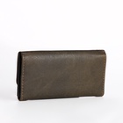 Кошелёк женский на кнопке, 18.5×2.5×9 см, коричневый - Фото 4