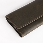 Кошелёк женский на кнопке, 18.5×2.5×9 см, коричневый - Фото 3
