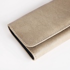 Кошелёк женский на кнопке, 18.5×2.5×9 см, бежевый - Фото 3