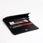 Кошелёк женский на кнопке, чёрный - фото 57984793