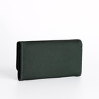 Кошелёк женский на кнопке, цвет зелёный - фото 39696252