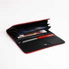 Кошелёк женский на кнопке, цвет красный - фото 39696258