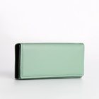 Кошелёк женский на магните, 19×4×9 см, зелёный - Фото 5