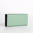 Кошелёк женский на магните, 19×4×9 см, зелёный - Фото 4