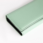 Кошелёк женский на магните, 19×4×9 см, зелёный - Фото 3