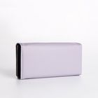 Кошелёк женский на магните, 19×4×9 см, сиреневый - Фото 4