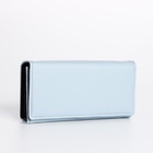 Кошелёк женский на магните, 19×4×9 см, голубой - Фото 5