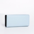 Кошелёк женский на магните, 19×4×9 см, голубой - Фото 4