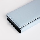 Кошелёк женский на магните, 19×4×9 см, голубой - Фото 3