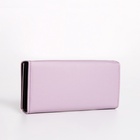 Кошелёк женский на магните, 19×4×9 см, розово-сиреневый - Фото 4