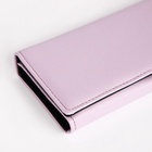 Кошелёк женский на магните, 19×4×9 см, розово-сиреневый - Фото 3
