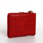 Кошелёк женский на кнопке, цвет красный - фото 39086128