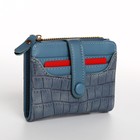 Кошелёк на кнопке, цвет синий - фото 806344188