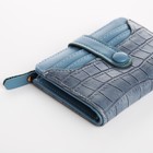 Кошелёк на кнопке, цвет синий - фото 806344187