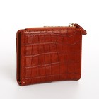 Кошелёк женский на кнопке, цвет рыжий - фото 39086135