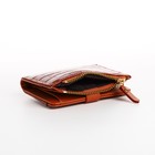 Кошелёк женский на кнопке, цвет рыжий - фото 39086140