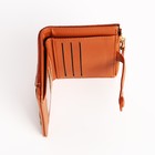 Кошелёк женский на кнопке, цвет рыжий - фото 39086138