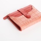 Кошелёк женский на кнопке, цвет розовый 9731050