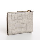 Кошелёк женский на кнопке, цвет бежево-серый 9731052