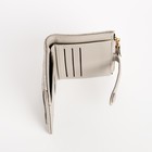 Кошелёк женский на кнопке, цвет бежево-серый 9731052
