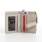 Кошелёк женский на кнопке, цвет бежево-серый 9731052