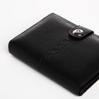 Портмоне мужское на магните, 3 в 1, для купюр, автодокументов и паспорта, цвет чёрный - Фото 6