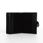 Портмоне мужское на магните, 3 в 1, для купюр, автодокументов и паспорта, цвет чёрный - Фото 4