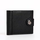 Портмоне мужское «Фади», на магните, три отделения, чёрное - Фото 5