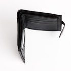 Портмоне мужское «Фади», на магните, три отделения, чёрное - Фото 3