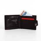 Портмоне мужское «Фади», на магните, отдел для купюр, для карт, для монет, коричневое - Фото 2