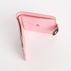 Кошелёк на кнопке, цвет серый/красный - фото 22965907