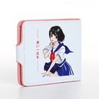 Кошелёк детский «Аниме», на кнопке, голубой - Фото 2